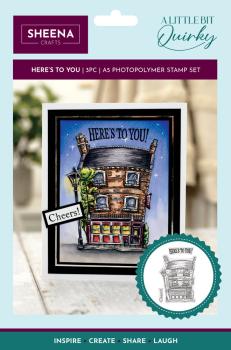 Crafters Companion - Stempelset "Here's to You!" Clear Stamps Design by Sheena Douglass