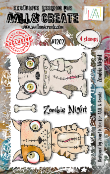 AALL and Create - Stempelset A7 "Zombie Night" Clear Stamps