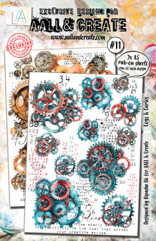 AALL and Create - Transfer Aufkleber "Cogs & Curios" Rub-Ons A5