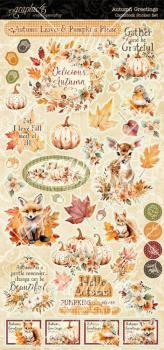 Graphic 45 - Aufkleber "Autumn Greetings" Sticker