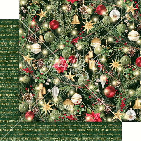 Graphic 45 - Designpapier "Merry & Bright" Collection Pack 12x12 Inch - 16 Bogen