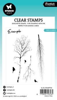 Studio Light - Stempelset "Trees & Birds Silhouette" Clear Stamps