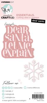 Creative Craft Lab - Studio Light - Stempelset & Stanzschablone "Dear Santa" Clear Stamps & Dies