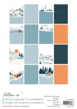 Creative Craft Lab - Studio Light - Friendz Designpapier "Winter Landscape " Paper Pack 21x14,8 cm - 36 Bogen