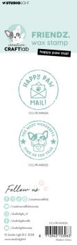 Creative Craft Lab - Wachssiegel Stempel "Happy Paw Mail" Wax Seal Stamp