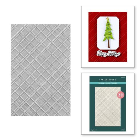 Spellbinders - Prägefolder "Argyle Plaid" Embossingfolder