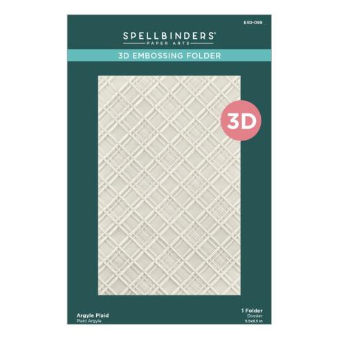 Spellbinders - Prägefolder "Argyle Plaid" Embossingfolder