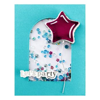 Spellbinders - Glimmer Hot Foil Plate & Dies "Birthday Sentiments" by Simon Hurley