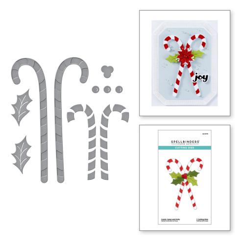 Spellbinders - Stanzschablone "Candy Canes and Holly" Dies