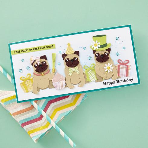 Spellbinders - Stempelset "Cats and Pugs Sentiments" Clear Stamps