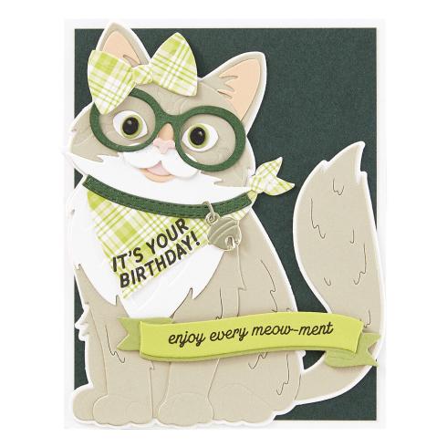 Spellbinders - Stempelset "Cats and Pugs Sentiments" Clear Stamps