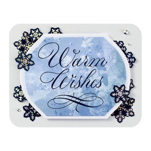 Spellbinders - Buchdrucktechnik "Copperplate Warm Wishes" BetterPress Plate