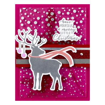 Spellbinders - Buchdrucktechnik "Dashing Reindeer" BetterPress Plate & Dies