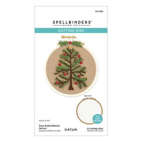 Spellbinders - Stanzschablone "Faux Embroidered Spruce" Dies