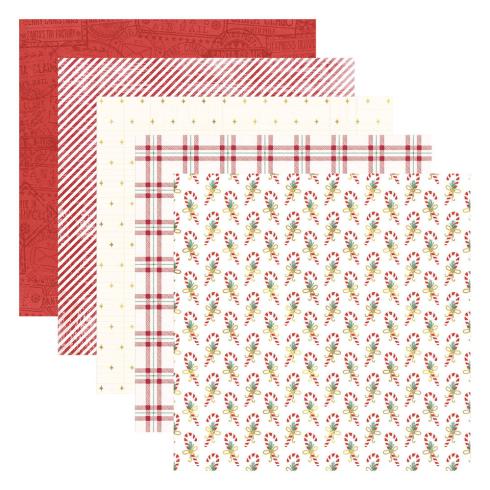 Spellbinders - Designpapier "Handmade Holidays" Paper Pack 6x6 Inch - 40 Bogen