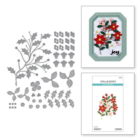 Spellbinders - Stanzschablone "Poinsettia Spray" Dies