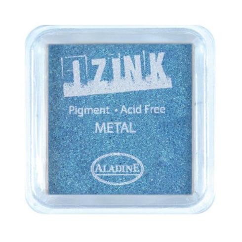 Aladine - Izink Pigment Ink Pad "Metal Light Blue" Pigment Stempelkissen