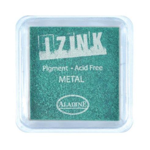 Aladine - Izink Pigment Ink Pad "Metal Green" Pigment Stempelkissen