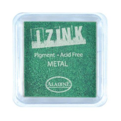 Aladine - Izink Pigment Ink Pad "Metal Light Green" Pigment Stempelkissen