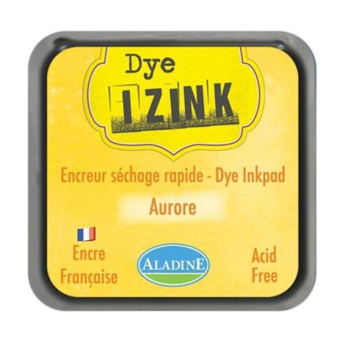 Aladine - Izink Dye Ink Pad "Jaune Aurore" Pigment Stempelkissen