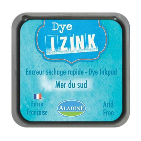 Aladine - Izink Dye Ink Pad "Bleu Clair Mer Du Sud" Pigment Stempelkissen