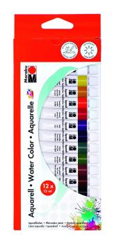 Marabu Aquarellfarbe Set 12x12ml Tube