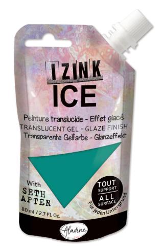 Aladine - Transparente Gelfarbe "Glacier Green" Izink Ice 80ml