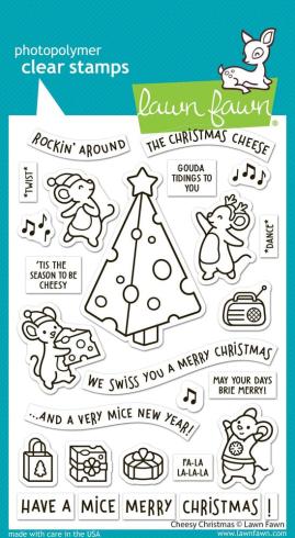 Lawn Fawn - Stempelset "Cheesy Christmas" Clear Stamps