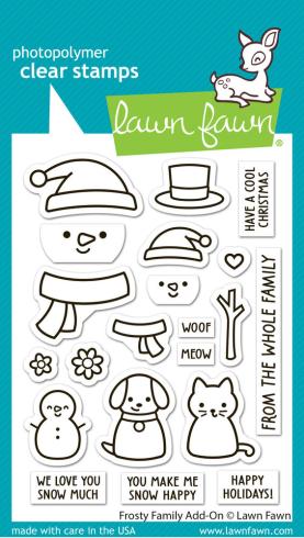 Lawn Fawn - Stempelset "Frosty Family" Clear Stamp Add-On