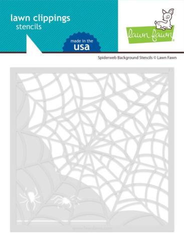 Lawn Fawn - Schablone "Spiderweb Background" Stencil