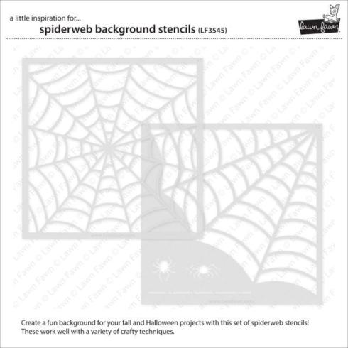 Lawn Fawn - Schablone "Spiderweb Background" Stencil