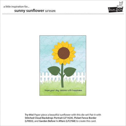 Lawn Fawn - Stanzschablone "Sunny Sunflower" Dies