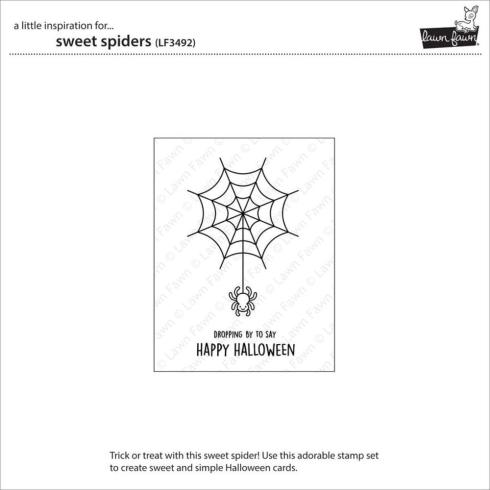 Lawn Fawn - Stempelset "Sweet Spiders" Clear Stamps