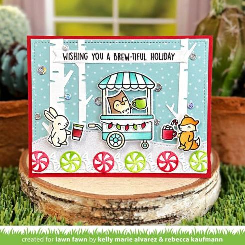 Lawn Fawn - Stempelset "Treat Cart Add-On: Coffee" Clear Stamps