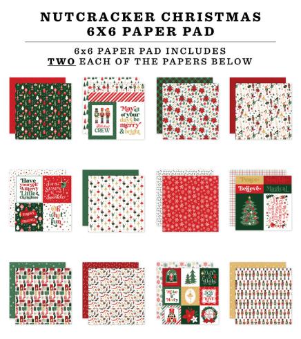 Echo Park - Designpapier "Nutcracker Christmas" Paper Pack 6x6 Inch - 24 Bogen