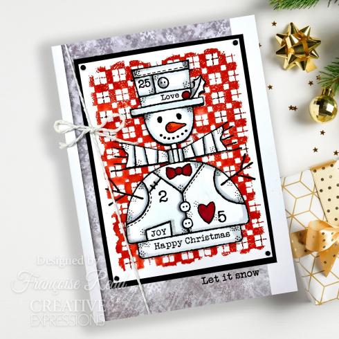 Woodware - Stempelset "Wooden Snowman" Clear Stamps Design by Francoise Read