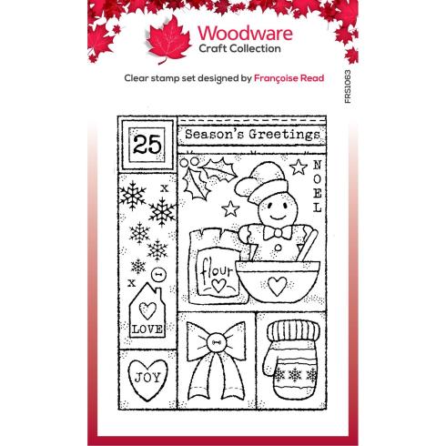 Woodware - Stempel "Winter Sampler" Clear Stamps Design by Francoise Read