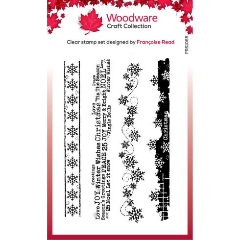 Woodware - Stempelset "Christmas Borders" Clear Stamps Design by Francoise Read