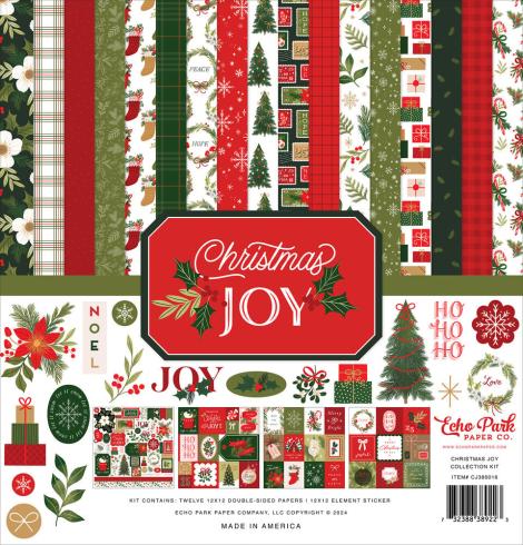 Echo Park - Designpapier "Christmas Joy" Collection Kit 12x12 Inch - 12 Bogen