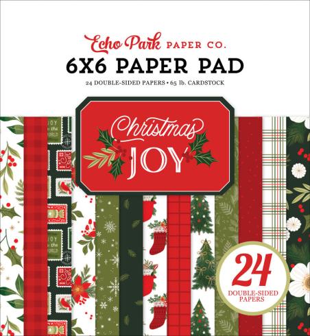 Echo Park - Designpapier "Christmas Joy" Paper Pack 6x6 Inch - 24 Bogen