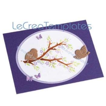 Leane Creatief - Schablone "Layering Branches All Seasons" Stencil - Template