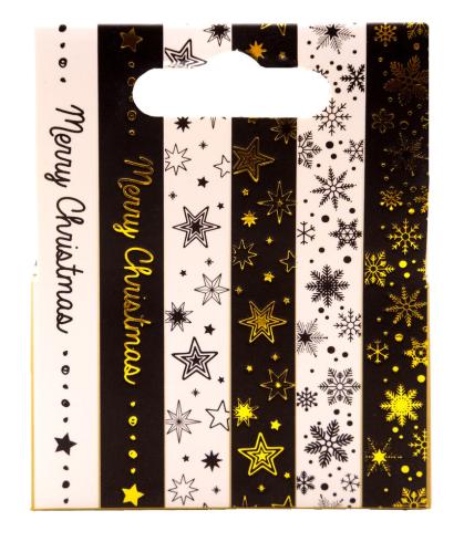 Studio Light - Washi Tape "Black/White Gold Christmas"