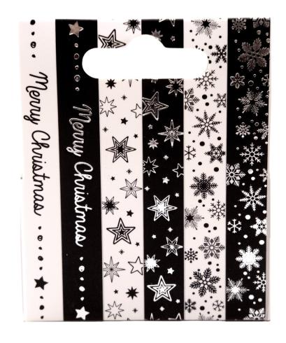 Studio Light - Washi Tape "Black/White Silver Christmas"