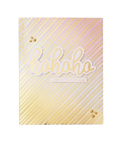 Studio Light - Foliertes Papier "Golden Christmas" Foiled Cards Paper Pad 10,8x14cm - 24 Bogen