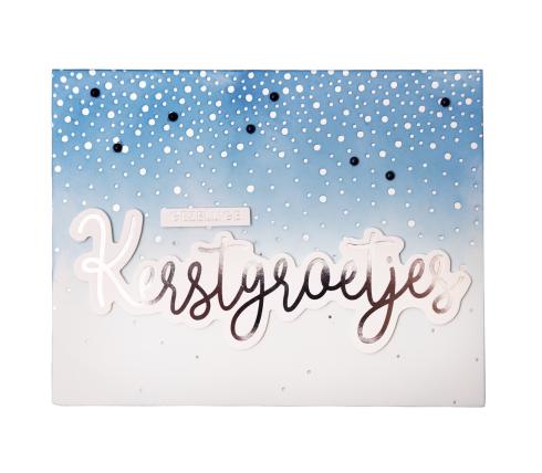 Studio Light - Foliertes Papier "Silver Christmas" Foiled Cards Paper Pad 10,8x14cm - 24 Bogen