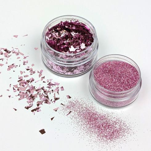 Cosmic Shimmer - Glitzermischung "Orchid Pink" Spangles Set 2x10ml