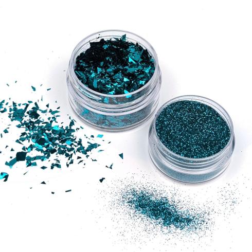 Cosmic Shimmer - Glitzermischung "Azure" Spangles Set 2x10ml