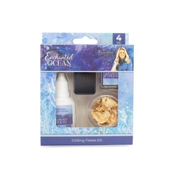 Crafters Companion - Decometallflocken "Enchanted Ocean" Gilding Flakes Kit