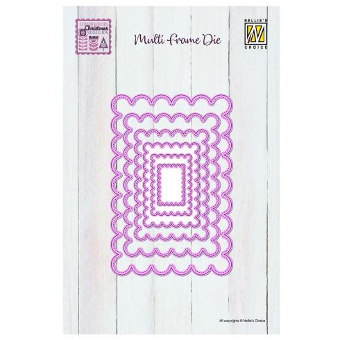 Nellie Snellen - Stanzschablone "Scalloped Rectangle" Multi Frame Dies