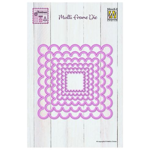 Nellie Snellen - Stanzschablone "Scalloped Square" Multi Frame Dies